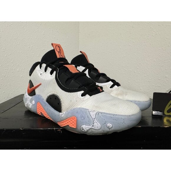 Mens 7.5 Nike Paul George PG 6 “Fluoro” Athletic Basketball Sneakers DH8447-100 - Picture 2 of 9